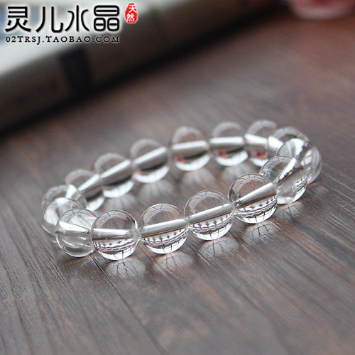 【买一送一】7A级全净体白水晶手链 正品天然男女白色手串仙女 - 图2