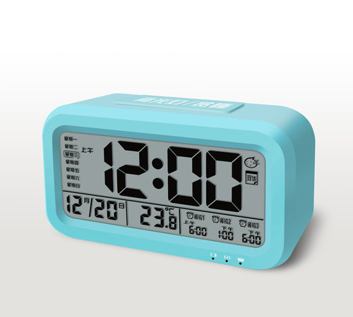 语音报时聪明钟闹钟智能夜光静音电子表Electronic alarm clock - 图3
