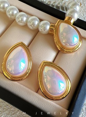 巴洛克法式优雅女气质珍珠项链