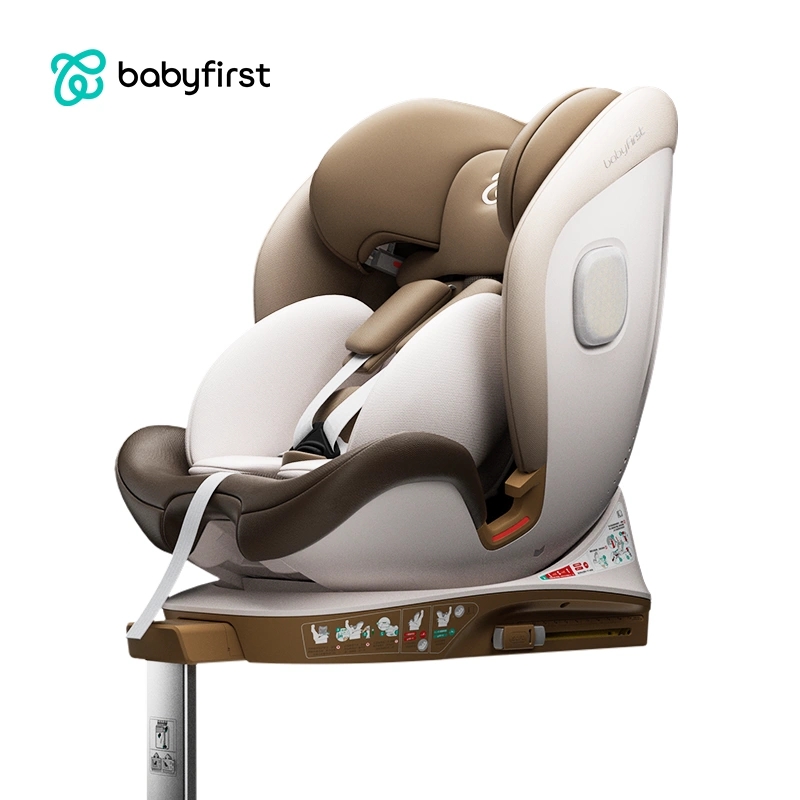 babyfirst宝贝第一灵犀Pro燋茶褐儿童安全座椅0-7岁宝宝用 - 图2