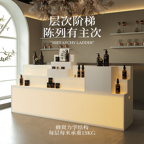 十八纸展示台多功能置物架展台展会多层展示架阶梯展架产品陈列架 - 图1