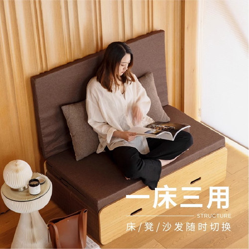 十八纸折叠床双人风琴纸床家用单人隐形床伸缩现代简约办公室午休 - 图1