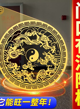 解决门外有消防栓对入户门管道井配电箱青龙贴金属隐形平安贴纸