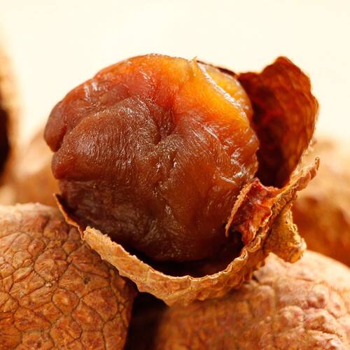 2025年新货广东从化桂味荔枝干核小肉厚爽甜很好吃生晒干荔枝500g - 图0