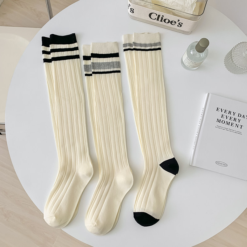 显瘦小腿袜女秋冬纯棉日系jk中高筒袜学院风过膝长筒袜子女春秋款,淘宝优惠券,粉丝福利购,淘宝优惠卷
