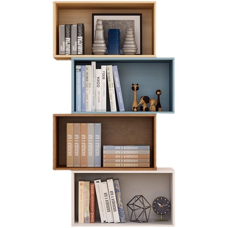 儿童储物柜家用收纳置物柜子简约自由组合格子柜简易书架书柜落地,淘宝优惠券,粉丝福利购,淘宝优惠卷