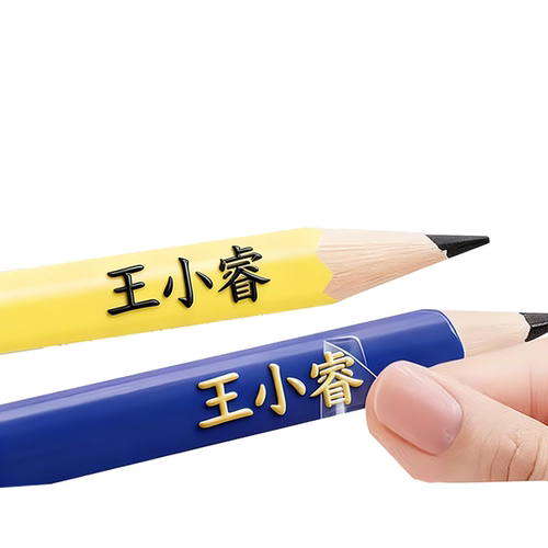 姓名贴定制中小学生儿童撕膜留字名字贴立体防水文具用品转印贴纸 - 图3