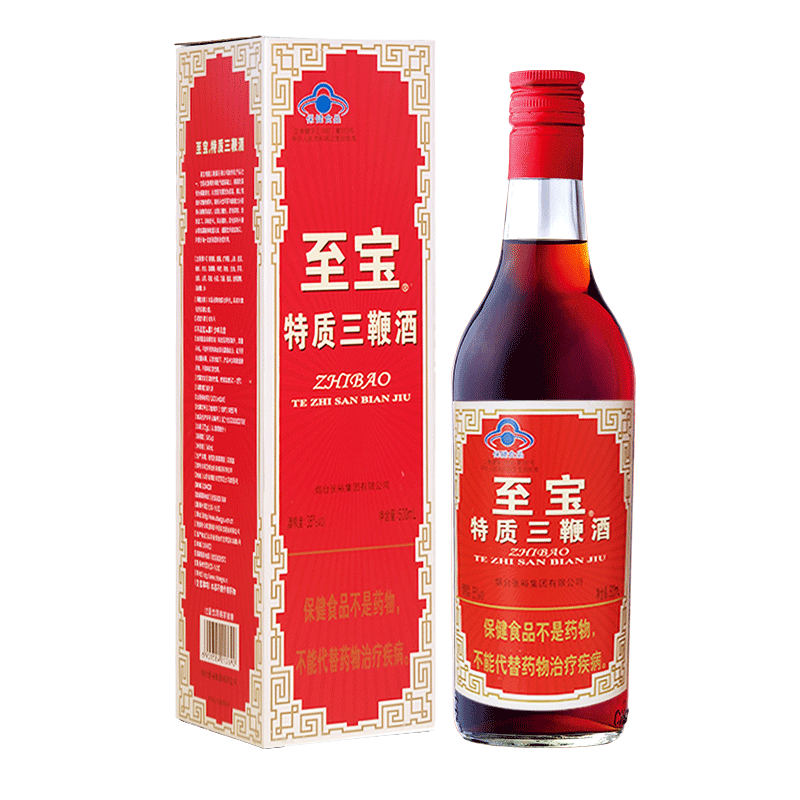 【酒厂直供】张裕集团 至宝特质三鞭酒35度500ml*6瓶滋补保健酒 - 图1