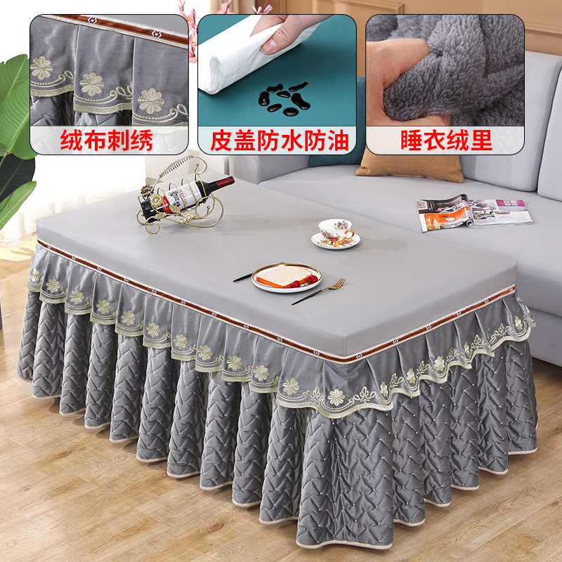 烤火桌子罩电炉罩加厚双面绒长绒长方形茶几电炉取暖皮盖防水防油,淘宝优惠券,粉丝福利购,淘宝优惠卷