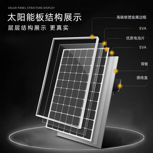 厂家直销足功率18V120W135W单晶太阳能光伏板电池板可充12V电池 - 图3