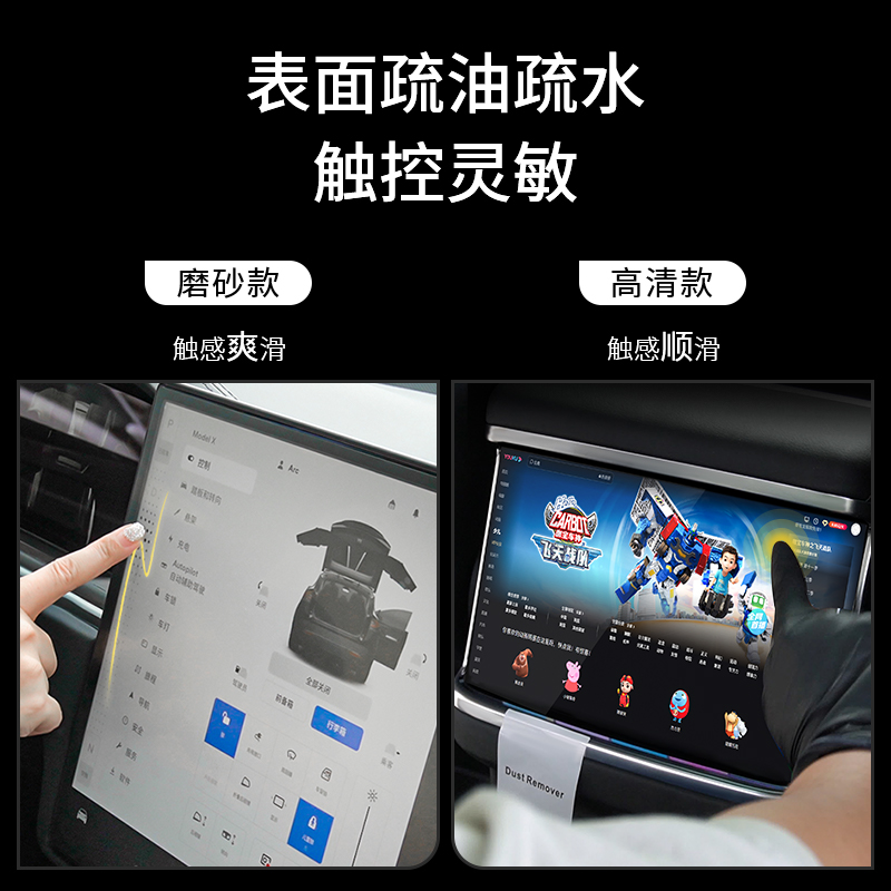 特友（TEYOU）特斯拉新款Model S/X Plaid中控屏保护钢化膜JOWUA-图1