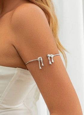 熔岩开口臂环水滴金属臂