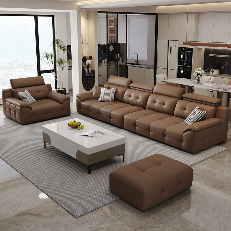 凯佑2025新款高靠背劳伦斯沙发现代轻奢沙发意式极简直排皮艺沙发,淘宝优惠券,粉丝福利购,淘宝优惠卷