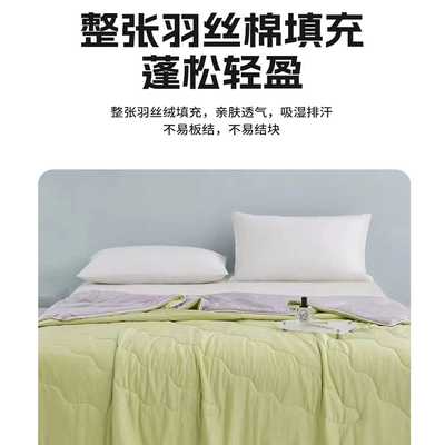 福满园冰激凌夏凉被A类空调被夏季冰丝被子可机洗透气被芯宿舍