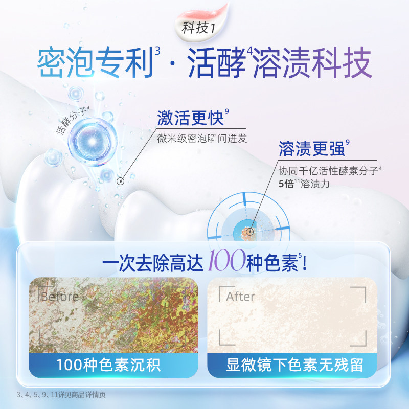 DARLIE好来原黑人超白白酵素美白牙膏成人含氟清新