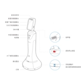 Звезда Orion Small Intelligent Active Welcome Service Robot Laser Laser Navigation Personity сталкивается с приемом признания