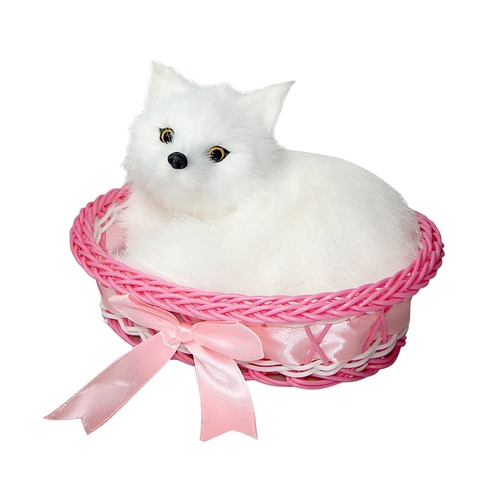 Реалистичная игрушка, кукла, аксессуар, лиса, енот, плюшевая