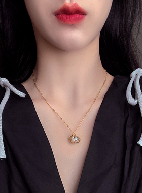 小众轻奢贝壳不褪色颈链项圈吊坠