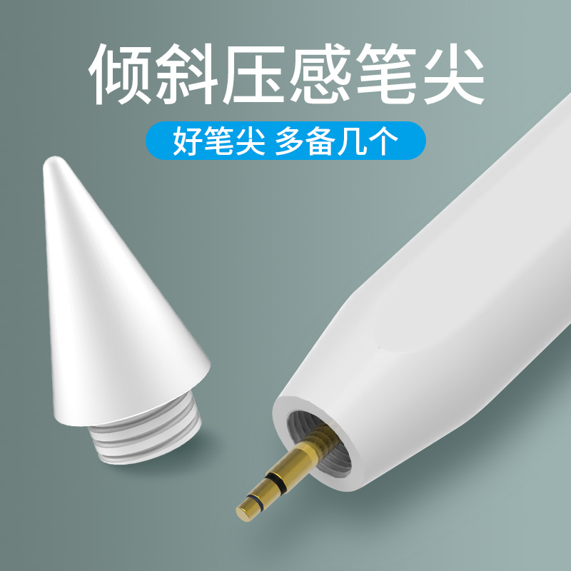 ideo二代旗舰款专业款ipad防误触电容笔适用于applepencil倾斜压感笔尖 - 图1