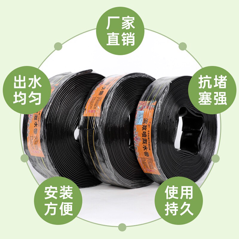 泥浆泵专用水带2寸3寸4寸6寸高压轻便耐磨防爆PU涂塑软管农用水带 - 图3