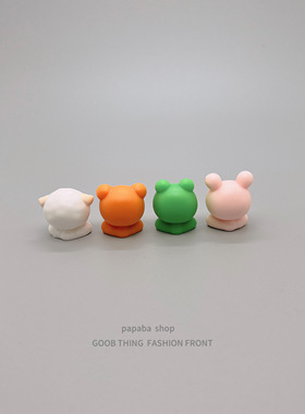 可爱动物小人小摆件工位情绪稳定