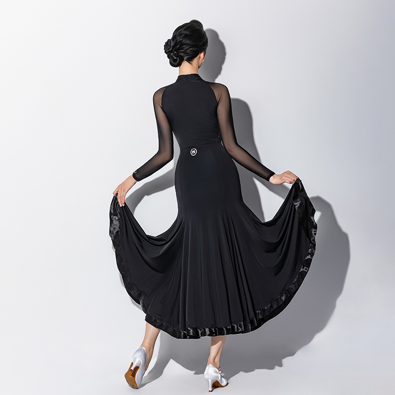 皇朝舞服&IAMYC摩登舞服上衣女成人新款长袖秋冬跳舞练功服A1054 - 图3