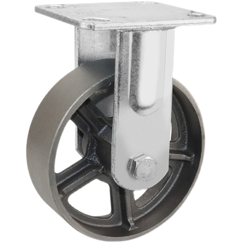 重型5寸6寸8寸全铁轮铸铁万向轮带刹耐磨载重耐高温推车轮定向轮,淘宝优惠券,粉丝福利购,淘宝优惠卷