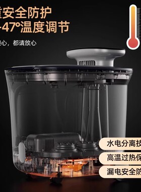 泡脚桶家用加热恒温高深洗脚盆电动按摩暖风智能足浴盆小腿