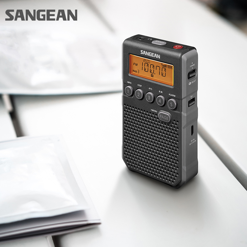 SANGEAN/山进 DT-800C收音机户外闹钟高端信号强便携式充电调频 - 图0