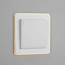 Modern minimalist narrow side light extravagant high end acrylic switch patch with switch protective sleeve switch light decorative cover socket