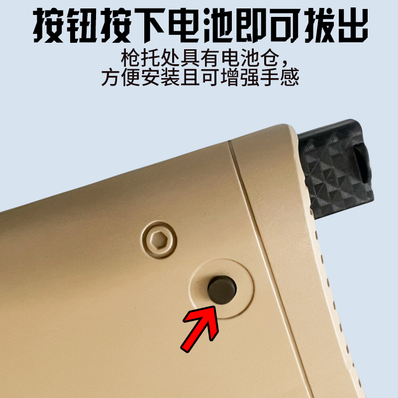P90冲锋枪手自一体水晶儿童男孩玩具仿真自动电动连发软弹枪专用 - 图3