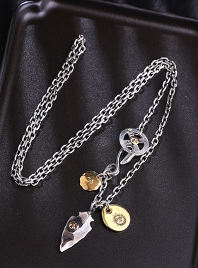 925纯银高桥吾郎毛衣链项链长款