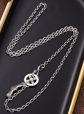 纯银太角链男士复古高桥吾郎