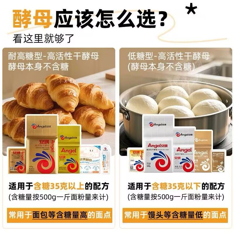 安琪面包高活性酵母粉5g小包装家用发面蒸包子馒头发酵粉烘焙原料,淘宝优惠券,粉丝福利购,淘宝优惠卷