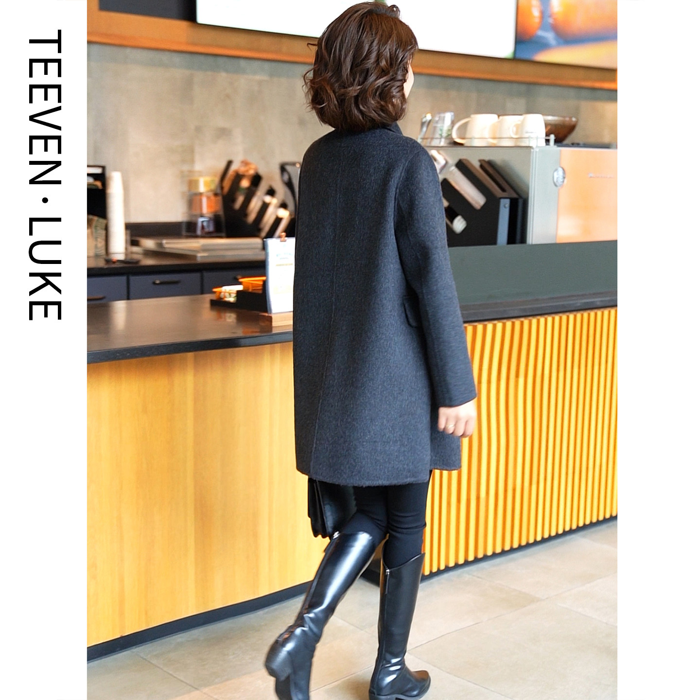 2025秋冬季新款高端毛呢外套羊毛双面呢大衣女中长款气质显瘦妈妈,淘宝优惠券,粉丝福利购,淘宝优惠卷