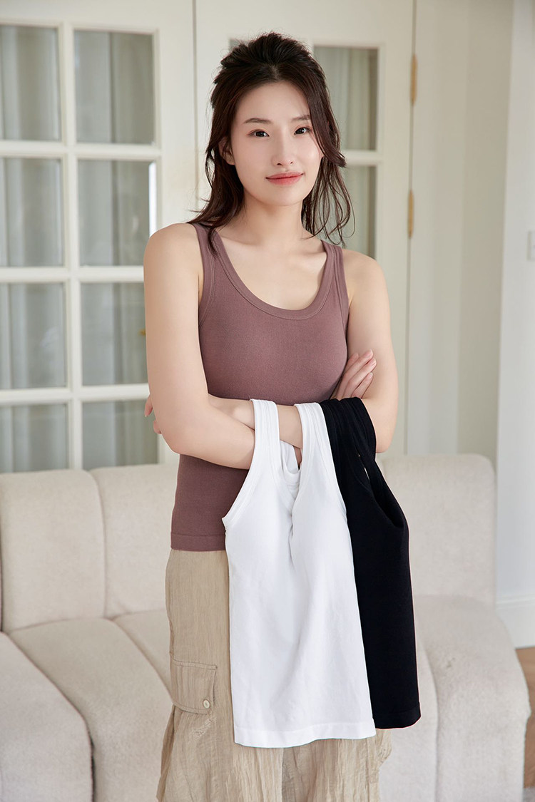 塞德纳莫代尔无缝高弹舒适背心固定胸垫贴身保暖薄内衣女春秋打底,淘宝优惠券,粉丝福利购,淘宝优惠卷