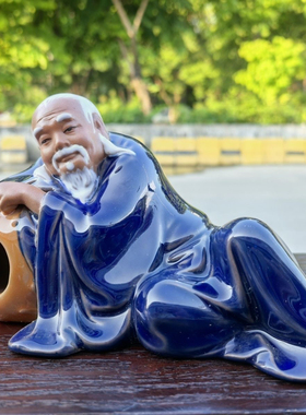 摆件人物李白假山微景观