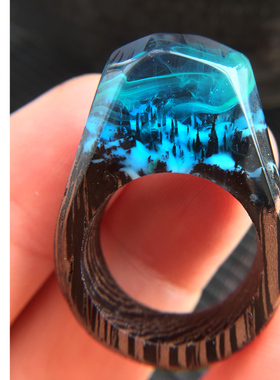 北极光树脂微景观可做吊坠戒指