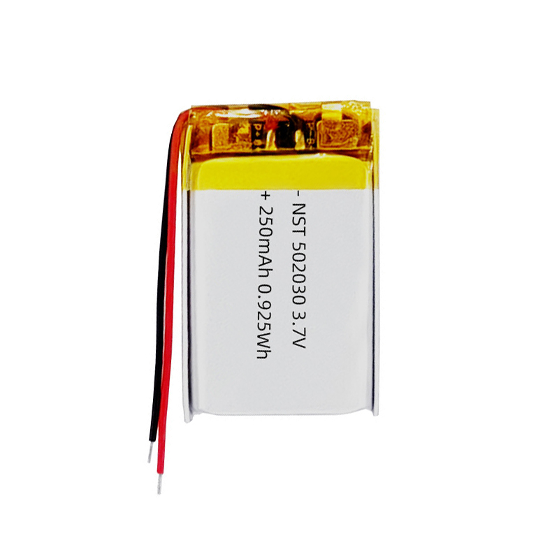 3.7V 502030聚合物锂电池250mAh 蓝牙耳机美容仪内置通用型锂电池
