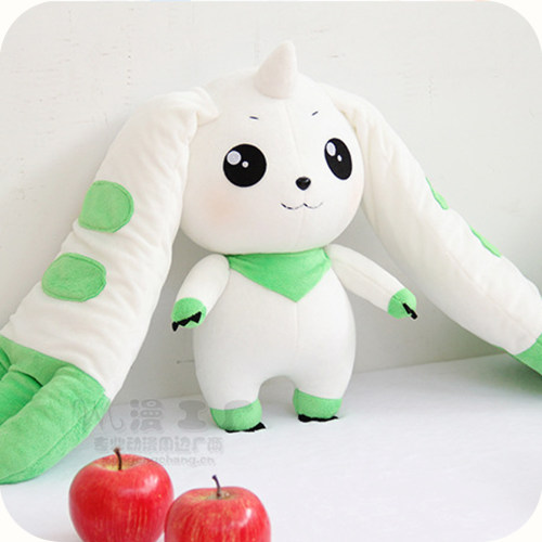 现货数码宝贝大耳兽亚古兽巴达兽滚球兽毛绒公仔玩偶抱枕挂件玩具 - 图1