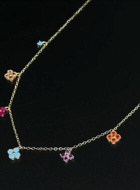 Vintage古著 【Corlor-four-leave】项链