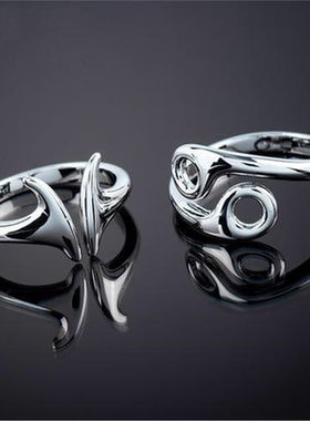 黄道十二宫十二星座戒指ins原创设计男女潮个性可调节单身