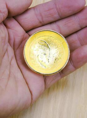 百福金鱼小金碗摆饰合金金碗工艺品抓周道具拍照道具厂家直销