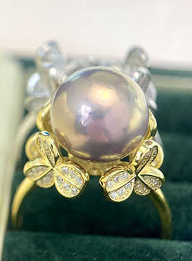 S925纯银小众设计感DIY戒指空托