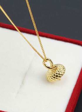 锅盖帽子款珍珠项链吊坠空托