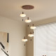 Song's Aesthetic Walnut Color Restaurant Lamp