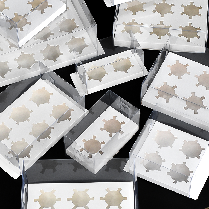 纸杯蛋糕包装盒4粒6粒12粒杯子蛋糕打包盒马芬杯透明加高包装盒子 - 图3