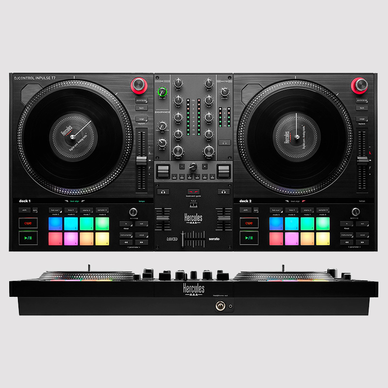 Hercules嗨酷乐DJ Inpulse T7 打碟机DJ控制器黑胶搓盘手感Serato - 图1