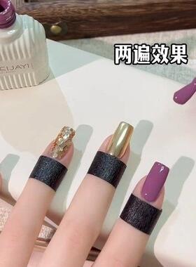 秋冬美甲棕色纯色胶15ml瓶装甲油胶美甲光疗胶焦糖咖啡色甲油胶
