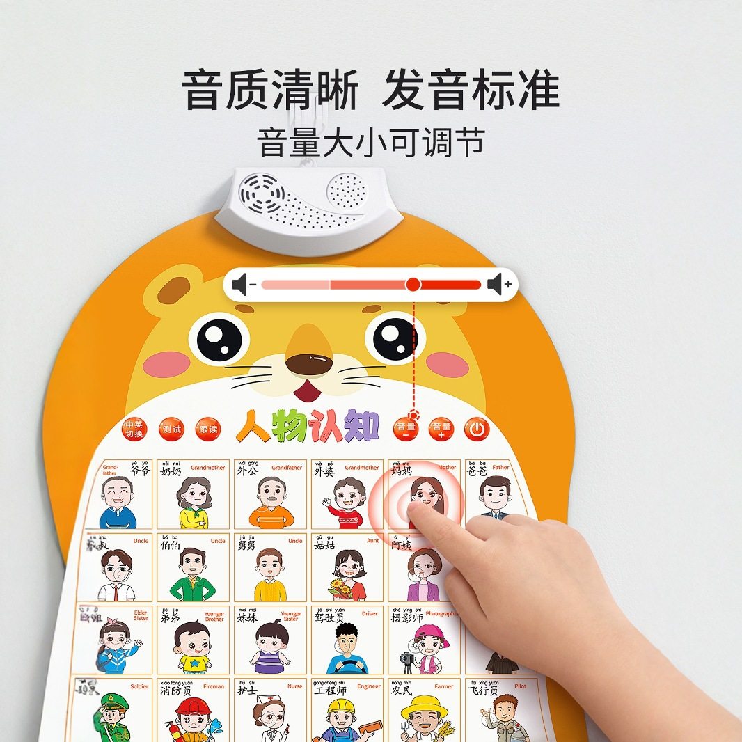 宝宝有声早教挂图婴幼儿童认知学说话发声益智玩具识字点读书墙贴,淘宝优惠券,粉丝福利购,淘宝优惠卷